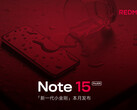 Uno dei nuovi smartphone Redmi Note 15 Pro di Xiaomi a faccia in su che rivela il suo display piatto. (Fonte immagine: Xiaomi - modificato)
