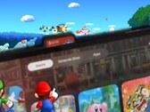 L'interfaccia utente di Switch 2, realizzata dai fan, offre un'interazione fluida tra le schede di gioco e la libreria di giochi. (Fonte: @NintendogsBS/Nintendo - modificato)