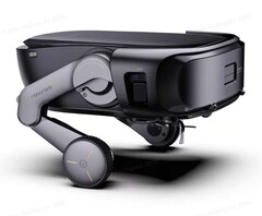 Il rover Saros di Roborock può stare in piedi su due gambe. (Fonte: Roborock)