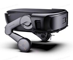 Il rover Saros di Roborock può stare in piedi su due gambe. (Fonte: Roborock)