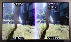 XeSS è quasi due volte più veloce del nativo. (Fonte immagine: Intel)