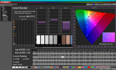 ColorChecker prima della calibrazione