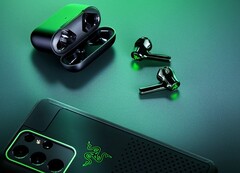 Gli ultimi auricolari Hammerhead TWS X di Razer sono destinati ai giocatori e sono dotati di una modalità di gioco a bassa latenza di 60 ms. (Immagine: Razer)