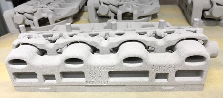 nuclei di sabbia stampati in 3D realizzati con la tecnologia voxeljet (Fonte: Loramendi)
