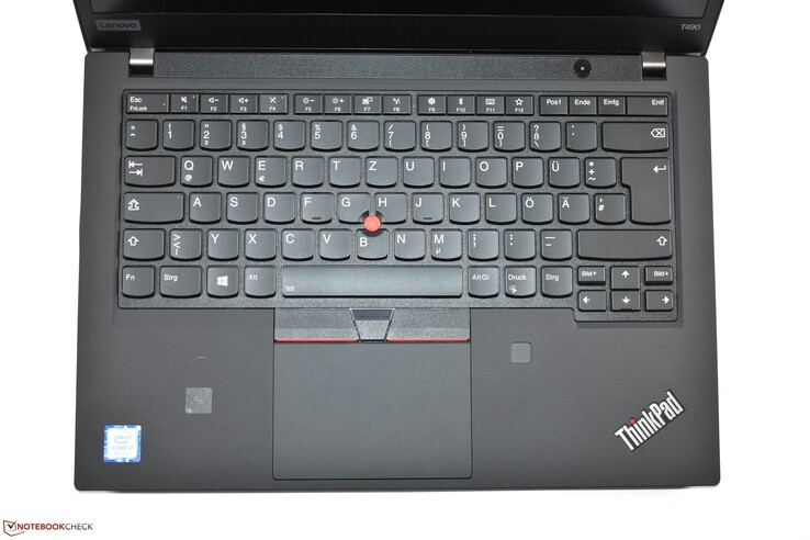 Area tastiera del Lenovo ThinkPad T490