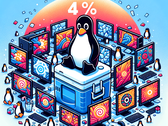 Se questa tendenza continua, in futuro il desktop Linux potrebbe superare la soglia del 5% (Figura: generata con Dall-E 3).