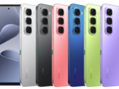 Infinix Hot 60i è disponibile nelle varianti di colore nero lucido, argento titanio, blu ombra, rosso neon, verde prato e viola soul eye (fonte: Infinix)