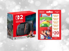 Bundle Switch 2 Mario Kart World con carte regalo Nintendo eShop (Fonte: Nintendo of America, Sam&#039;s Club con modifiche)
