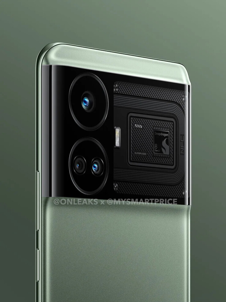 Il "Realme GT Neo6" diventa più simile a un Pixel nei nuovi rendering. (Fonte: OnLeaks x MySmartPrice)