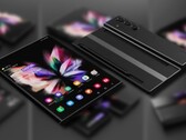 Il Samsung Galaxy Z Fold Note sfoggia un sistema a tripla fotocamera in questo concept. (Fonte immagine: LetsGoDigital - modificato)