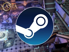 Un’immagine che mostra il logo di Steam e il gioco Solasta: Crown of the Magister, ora scontato del 75% su Steam.