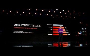 Prestazioni di Zen 4 X3D rispetto all'Intel Core i9-13900K (immagine via AMD)