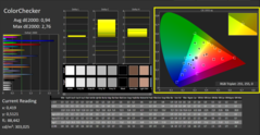 CalMAN - ColorChecker (calibrato)