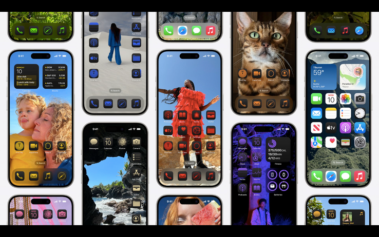 le icone delle app di iOS 18 (immagine via Apple)