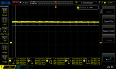 Luminosità al 100% - tipico sfarfallio dei display OLED a 60 Hz