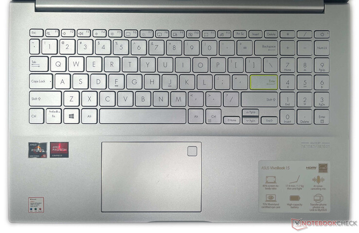 Il touchpad del VivoBook 15 KM513 sembra un po' angusto