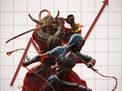 Grafico di vendita di Assassin's Creed Shadows (Fonte: Ubisoft, Freepik)