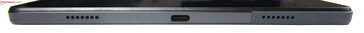 A sinistra: altoparlante, USB-C 2.0, altoparlante