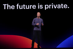 Il CEO di Meta, Mark Zuckerberg, all'F8 2019. Fonte dell'immagine: Meta