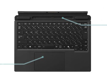 Una tastiera staccabile trasforma il tablet in un laptop