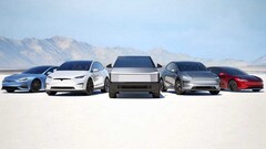 Diversi modelli Tesla, tra cui il Cybertruck, possono ora essere noleggiati direttamente da Tesla in California per meno di 100 dollari al giorno. (Fonte: Tesla)