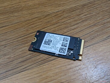 SSD M.2 rimossa. Gli utenti possono installare un 2280 più lungo, se lo desiderano