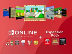 Viene mostrato il banner Virtual Console e Nintendo Switch Online + Expansion Pack (Fonte immagine: Nintendo of America con modifiche)