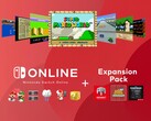 Viene mostrato il banner Virtual Console e Nintendo Switch Online + Expansion Pack (Fonte immagine: Nintendo of America con modifiche)