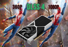 Nvidia RTX 4060 raggiunge 90 FPS in Spider-Man 2 upscalato a 1080p da 360p utilizzando DLSS 4. (Fonte immagine: Steam, modificato)