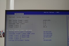 CPU configurata con 7 - 25 W