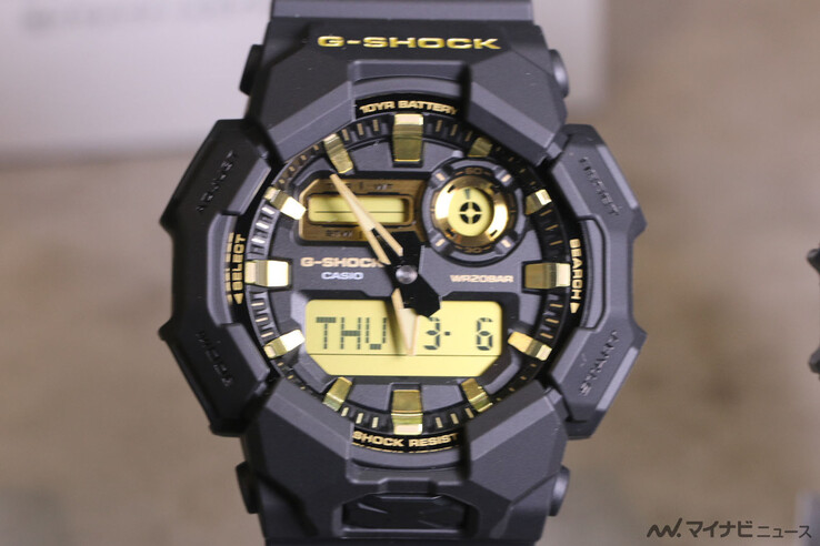 L'orologio Casio G-Shock GA-010GB-1A9. (Fonte: MyNavi News)