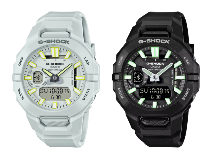 Il Casio G-Shock GBA950-7A (a sinistra) e GBA950-1A (a destra). (Fonte: Casio)