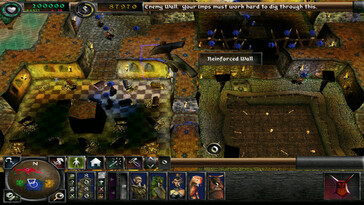 Nella foto, uno screenshot del gameplay di Dungeon Keeper 2: Uno screenshot del gameplay di Dungeon Keeper 2.