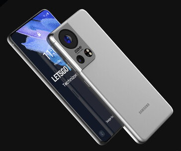 Samsung Galaxy S22 Ultra concept render (immagine via LetsGoDigital)