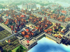 Un'immagine che raffigura una città e diversi edifici in “Kingdoms and Castles”.