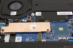 Dissipatore di rame sopra lo slot M.2 SSD