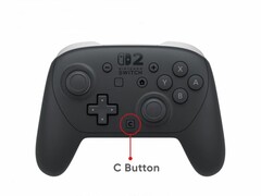 Il controller Pro di Nintendo Switch 2 ha un pulsante C come sui Joy-Con 2. (Fonte: Nintendo)