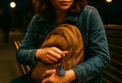 Pebblebee Clip può avvisare i suoi contatti di emergenza premendo un pulsante. (Fonte: Pebblebee)