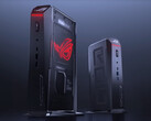 Il ROG NUC (2025) è disponibile in un'unica finitura destinata ad essere utilizzata in verticale. (Fonte: Asus)