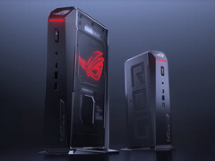 Il ROG NUC (2025) è disponibile in un&#039;unica finitura destinata ad essere utilizzata in verticale. (Fonte: Asus)