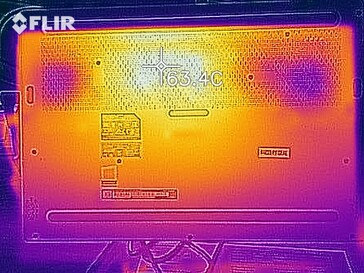 Mappa del calore sotto carico - lato inferiore