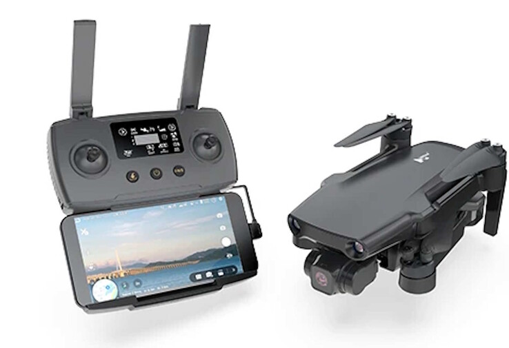 Il controller utilizza uno smartphone come display. (Fonte: Hubsan)