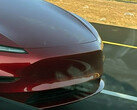 Tesla Model Y Standard rendering in colore rosso. (Fonte: Moose/X)