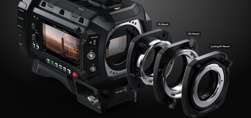 L'Ursa Cine 12K è dotata di supporti intercambiabili per la compatibilità con un'ampia gamma di obiettivi. (Fonte: Blackmagic)