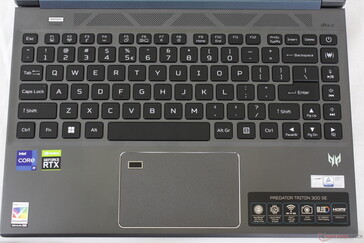 La tastiera non presenta nulla di particolarmente speciale, in quanto il feedback dei tasti è simile a quello di un Ultrabook di fascia media
