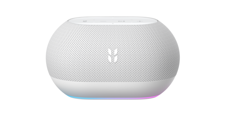 Lo Smart Speaker presenta una striscia luminosa RGB nella parte inferiore