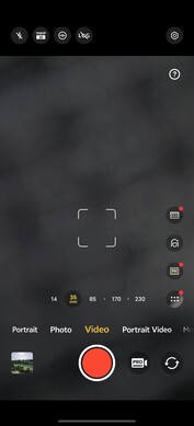 L'interfaccia utente della fotocamera