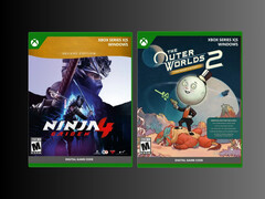 Le custodie dei giochi digitali Xbox The Outer Worlds 2 e Ninja Gaiden 4 (fonte: Best Buy)