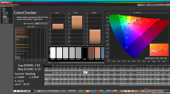 ColorChecker prima della calibrazione