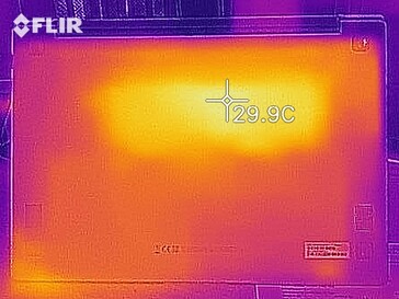 Immagine termica al minimo - lato inferiore